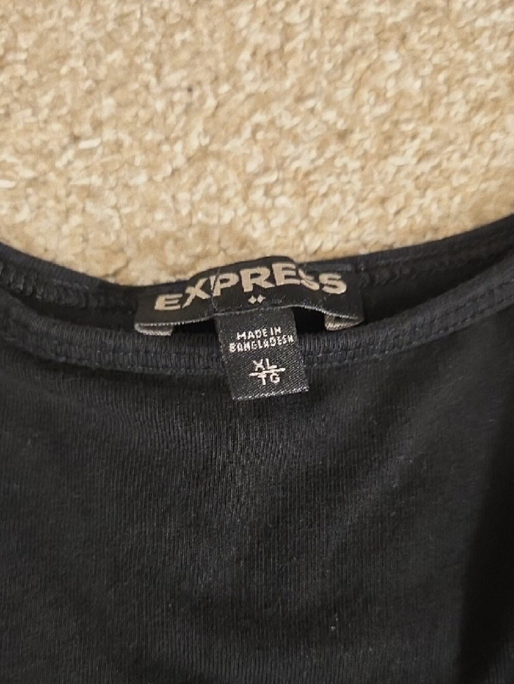 Express Olive Green & Black Scoop Peplum Tank Tops (Set Of 2) - Picture 4 of 5